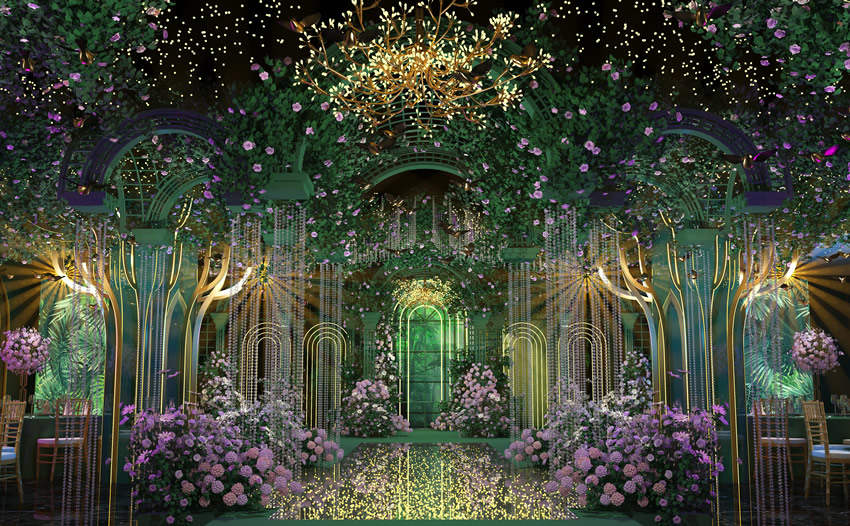 莒南奇妙森林婚礼堂效果展示