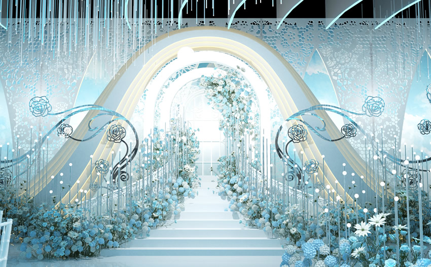 莒南釡香烙馍村水晶厅效果展示